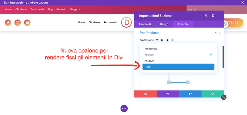 iq-img-box Menu fisso Divi scroll